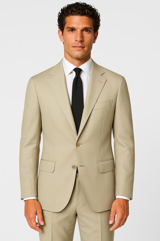 Giacca Lana Superfine Beige