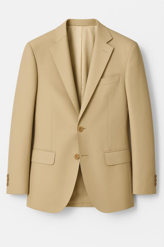 Giacca Lana Superfine Beige