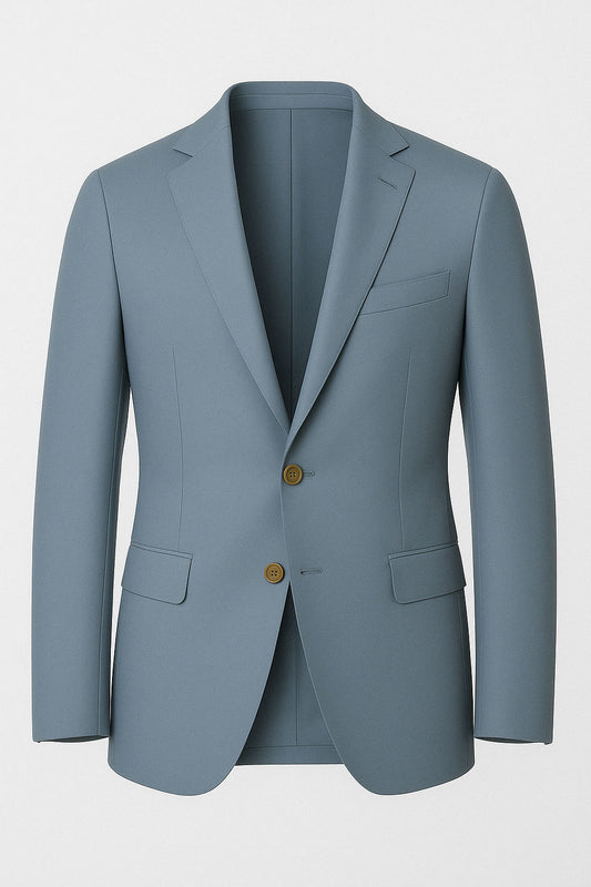 Giacca cotone azzurro