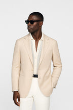 Cotton Blazer - Beige