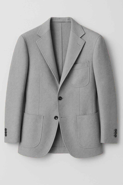 Blazer Viscosa Grigio